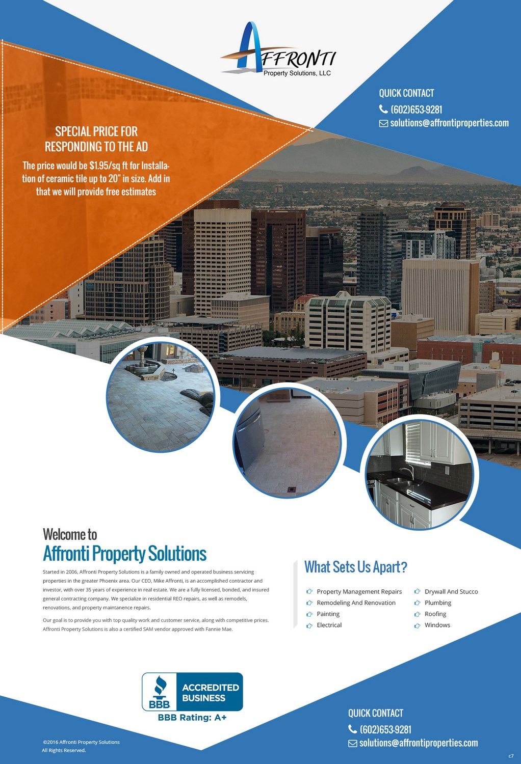 Web Design by pb for Affronti Property Solutions LLC | Design #12677123
