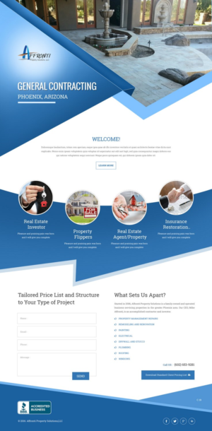 Web Design by pb for Affronti Property Solutions LLC | Design: #12677126