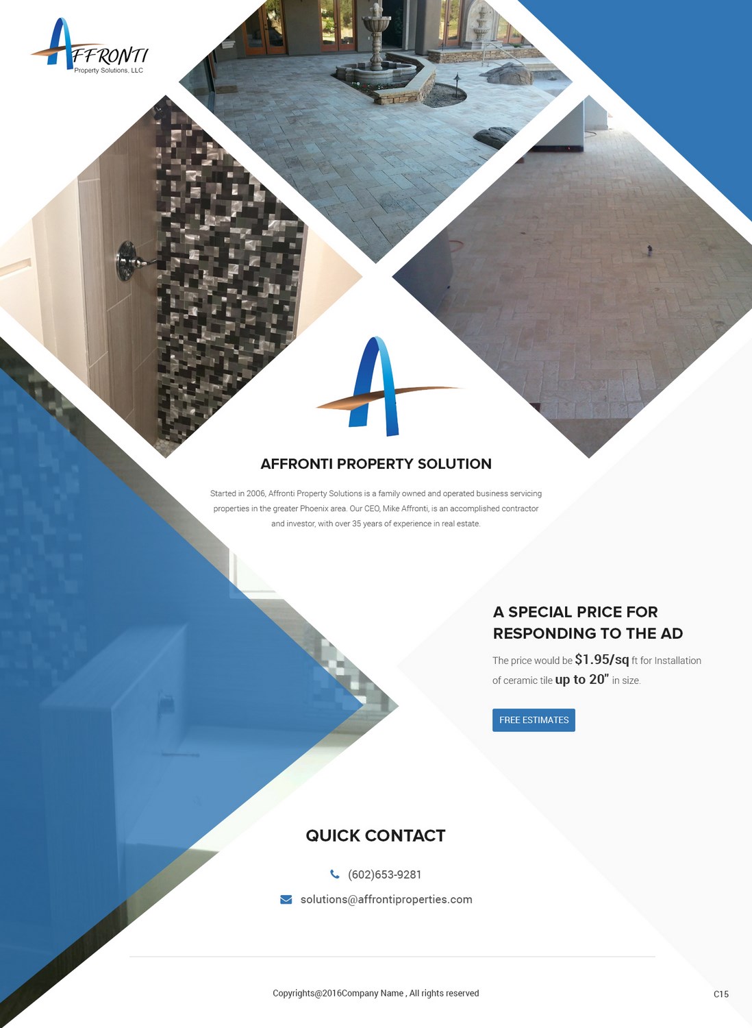 Web Design by pb for Affronti Property Solutions LLC | Design #12677127