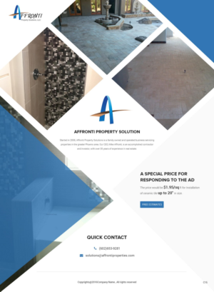 Web Design by pb for Affronti Property Solutions LLC | Design: #12677127