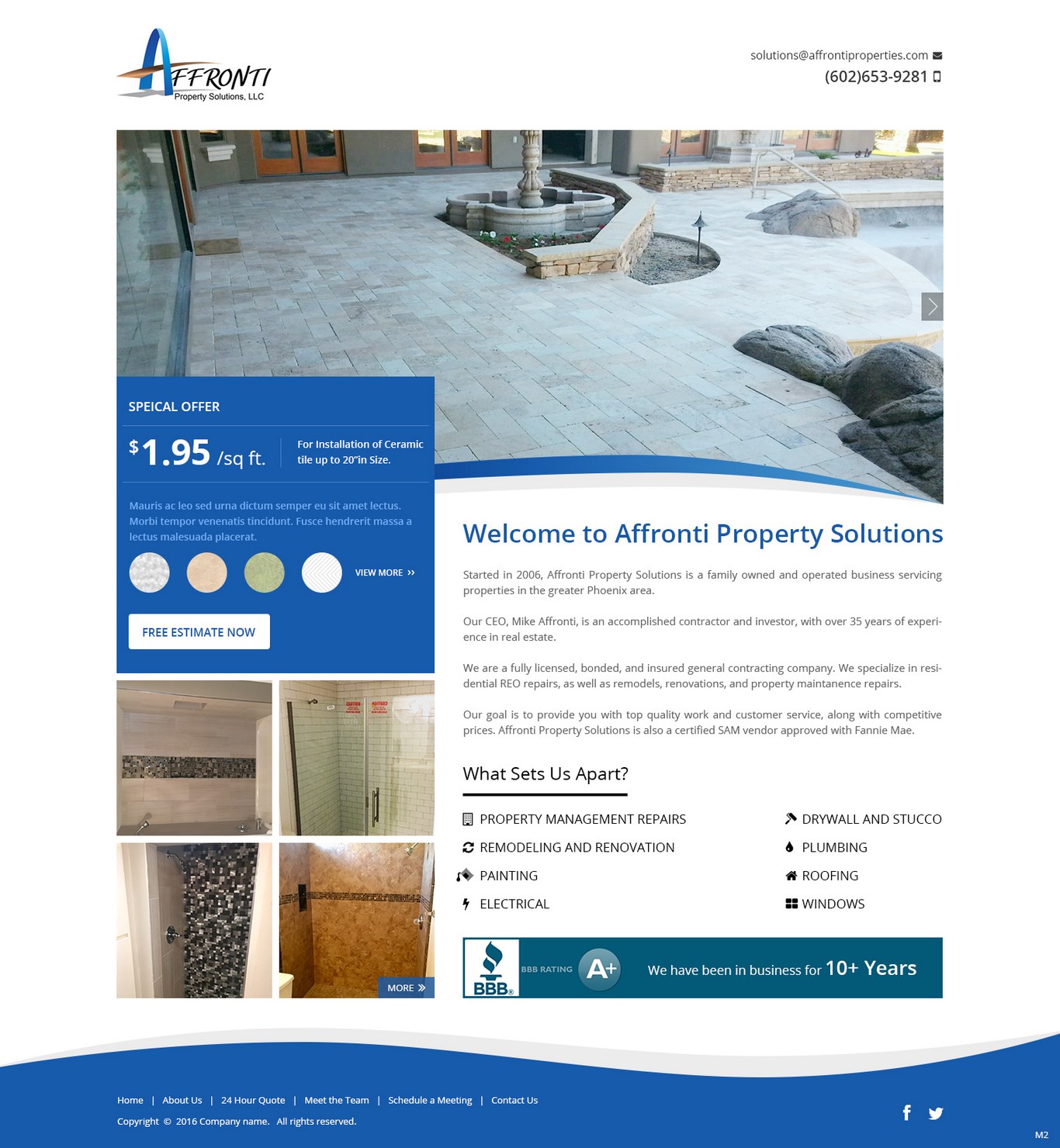Web Design by pb for Affronti Property Solutions LLC | Design #12677134