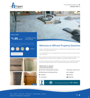 Web Design by pb for Affronti Property Solutions LLC | Design: #12677134