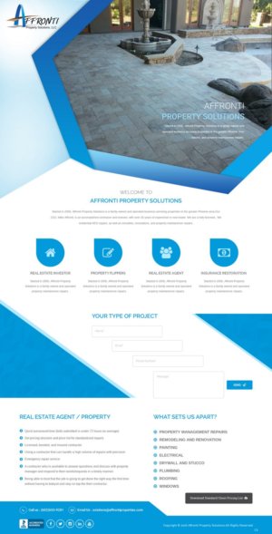 Web Design by pb for Affronti Property Solutions LLC | Design: #12689933