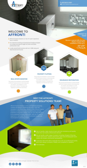 Web Design by pb for Affronti Property Solutions LLC | Design: #12705248