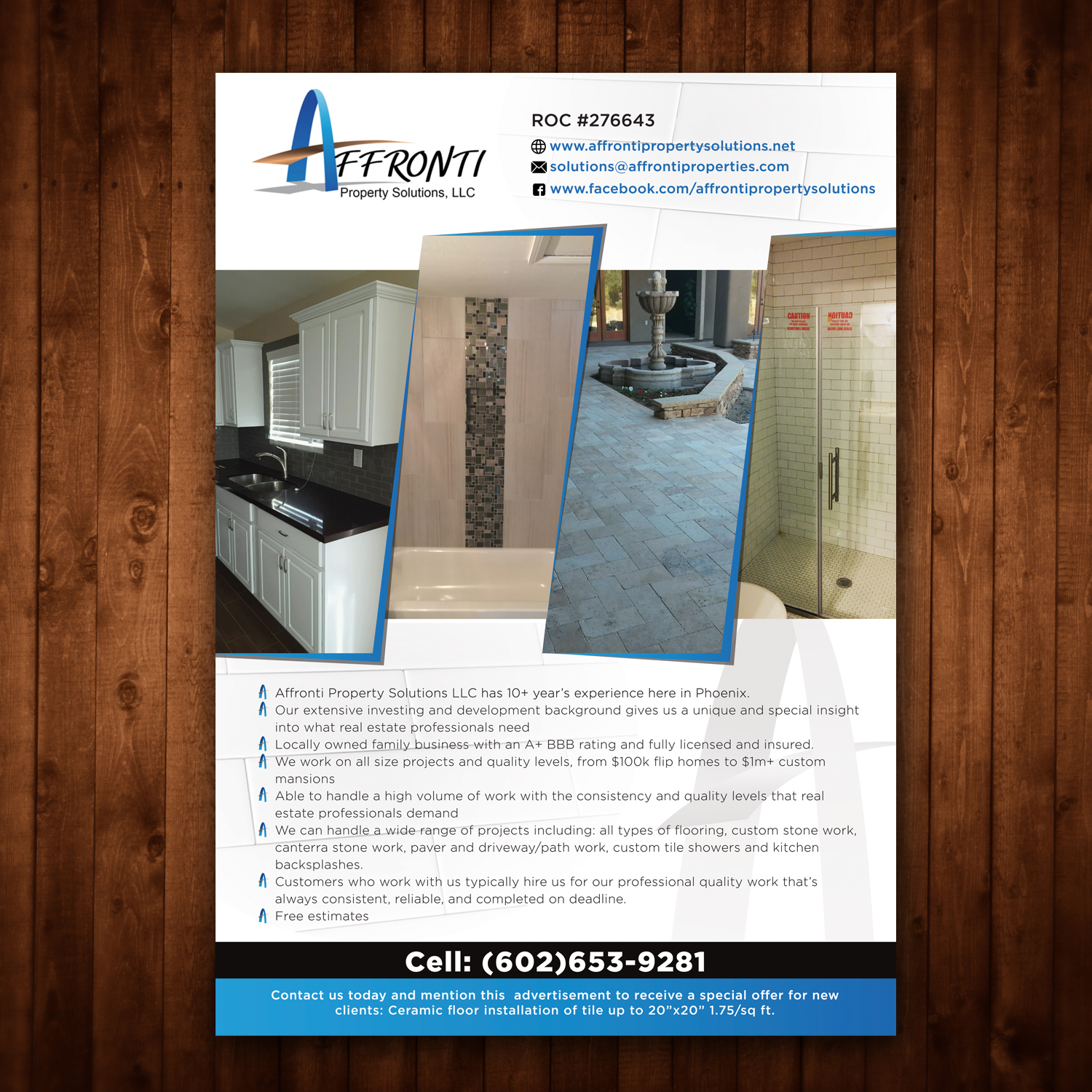 Web Design by Souvik Roy (Alex Pro) for Affronti Property Solutions LLC | Design #12745579