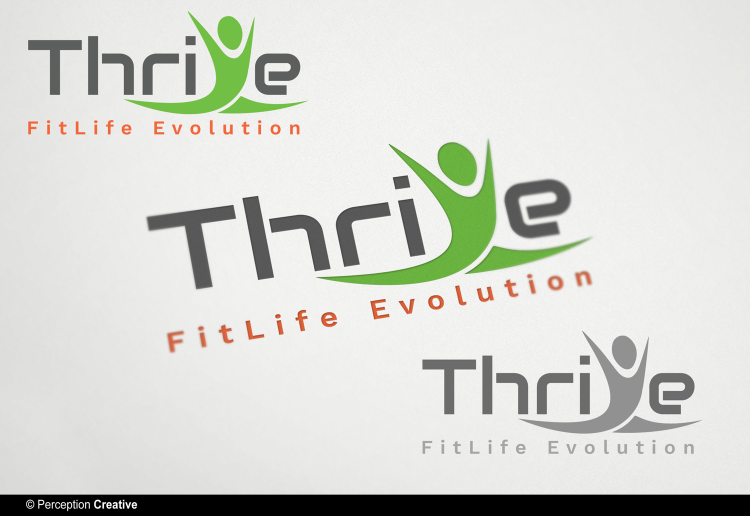 Logo Design by Perception Creative for Thrive Fitness, LLC | Design #12668646