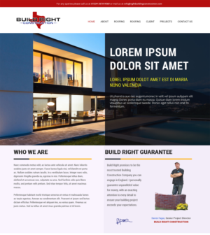 Diseño Web por Expert Designer para Build Right Construction | Diseño: #12690022