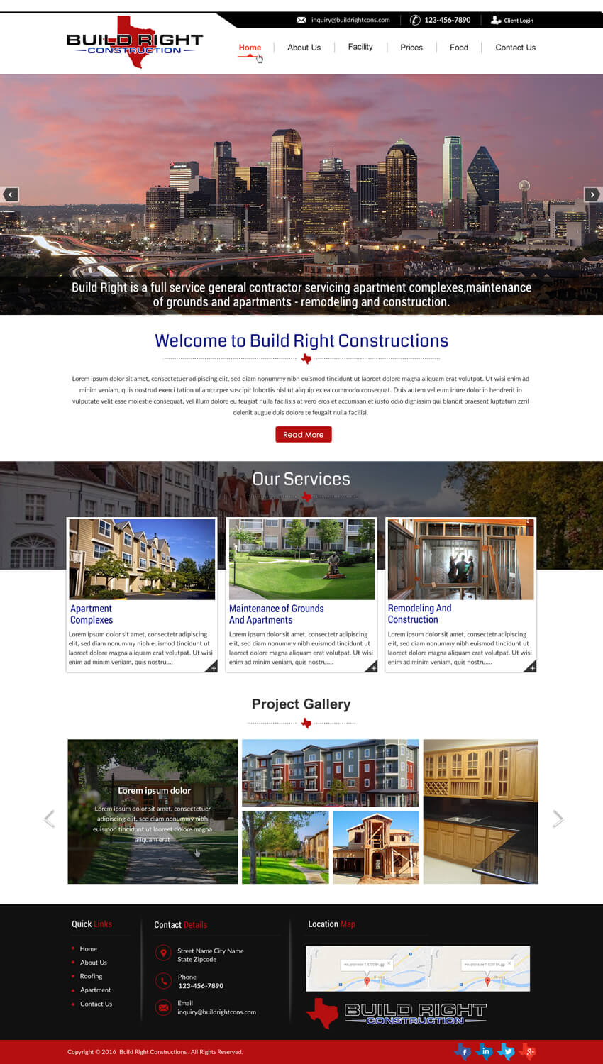 Diseño Web por HarmiDesigning para Build Right Construction | Diseño #12708321