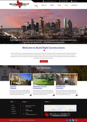 Diseño Web por harmi_199 para Build Right Construction | Diseño: #12708322