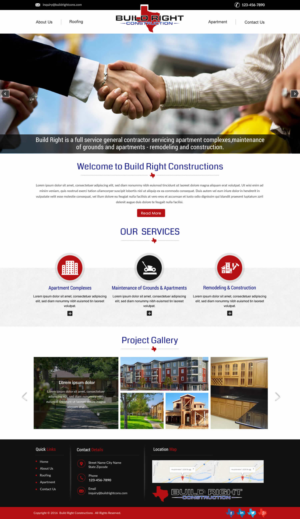 Diseño Web por harmi_199 para Build Right Construction | Diseño: #12708593