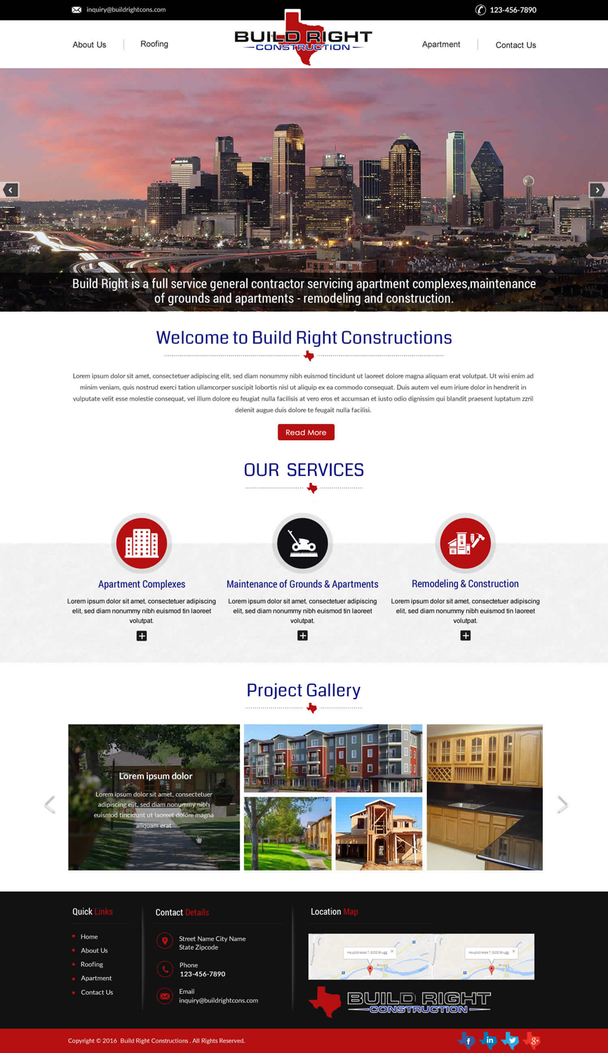 Web Design by harmi_199 for Build Right Construction | Design #12708594