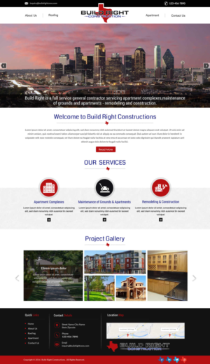 Diseño Web por harmi_199 para Build Right Construction | Diseño: #12708594