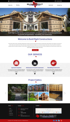 Diseño Web por harmi_199 para Build Right Construction | Diseño: #12708595