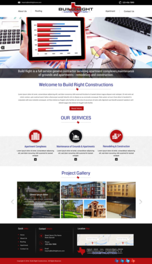 Diseño Web por harmi_199 para Build Right Construction | Diseño: #12708597