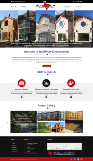 Diseño Web por harmi_199 para Build Right Construction | Diseño: #12708598