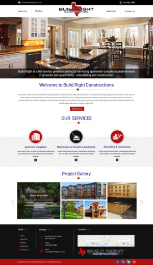 Diseño Web por harmi_199 para Build Right Construction | Diseño: #12708637