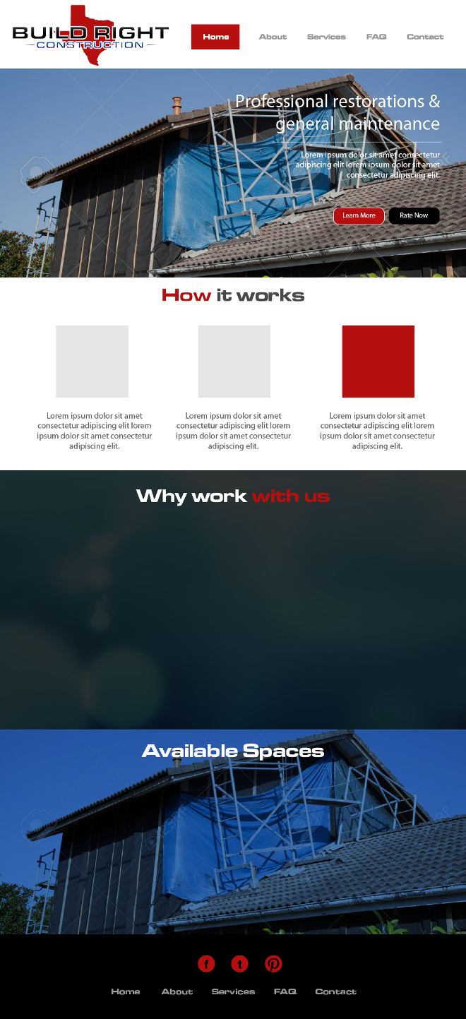 Web Design by wolf for Build Right Construction | Design #12709380