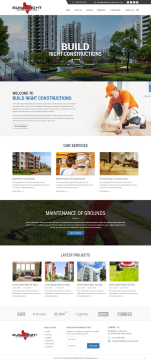 Diseño Web por pb para Build Right Construction | Diseño: #12677172