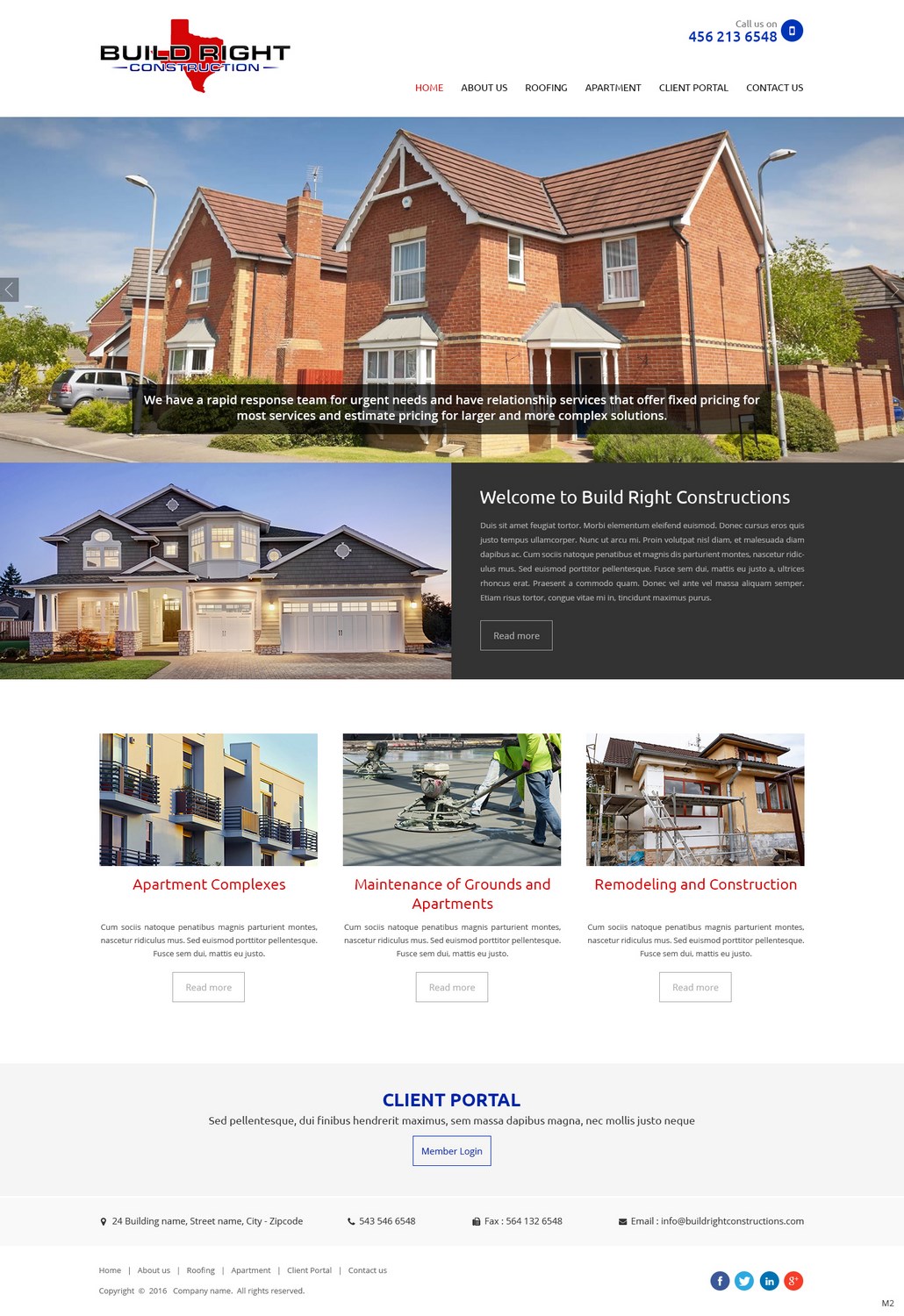 Diseño Web por pb para Build Right Construction | Diseño #12677181