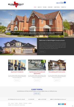 Diseño Web por pb para Build Right Construction | Diseño: #12677181