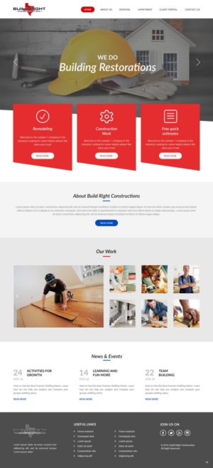 Diseño Web por pb para Build Right Construction | Diseño: #12689939