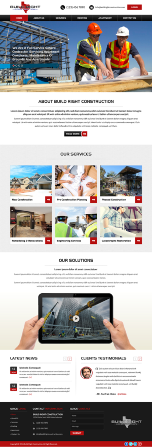 Diseño Web por Sbss para Build Right Construction | Diseño: #12674643