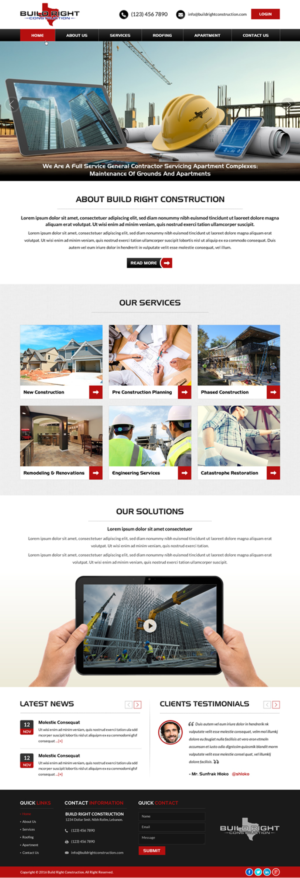 Diseño Web por Sbss para Build Right Construction | Diseño: #12674644