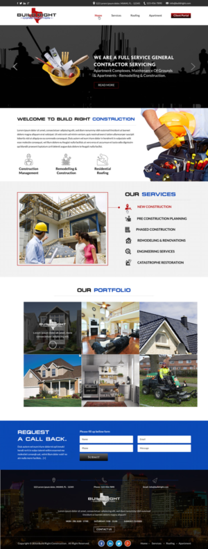 Diseño Web por Sbss para Build Right Construction | Diseño: #12677600