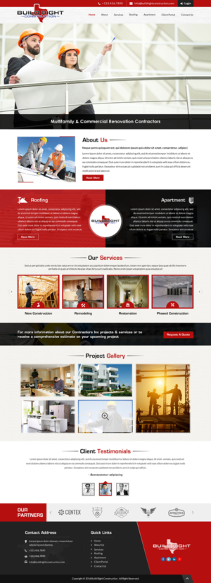 Diseño Web por Sbss para Build Right Construction | Diseño: #12677605