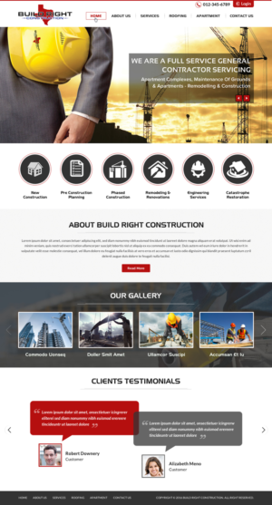 Diseño Web por Sbss para Build Right Construction | Diseño: #12695050