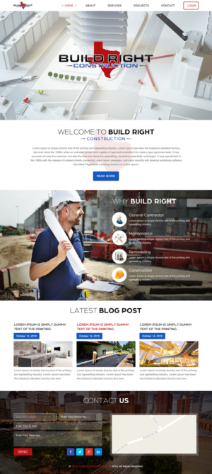 Diseño Web por rightway para Build Right Construction | Diseño: #12681540