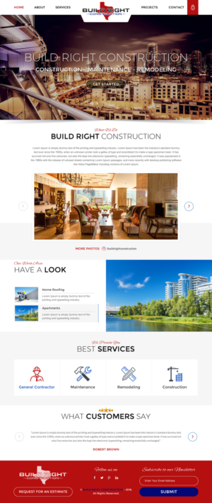 Diseño Web por rightway para Build Right Construction | Diseño: #12681544