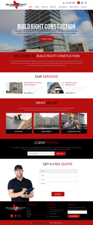 Diseño Web por rightway para Build Right Construction | Diseño: #12681606