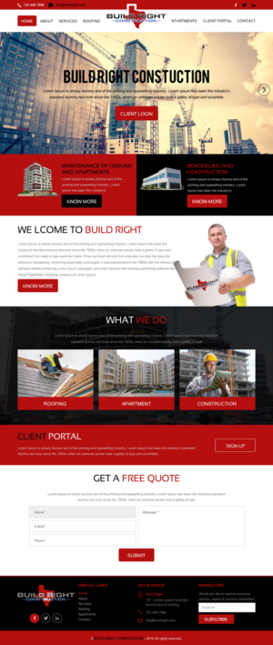 Diseño Web por rightway para Build Right Construction | Diseño: #12681607