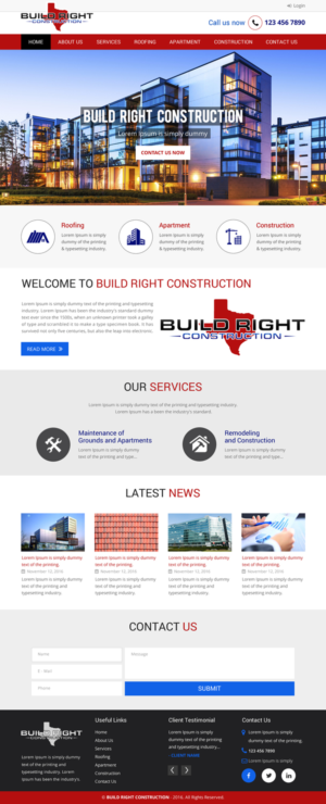 Diseño Web por rightway para Build Right Construction | Diseño: #12681608