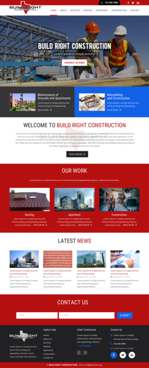 Diseño Web por rightway para Build Right Construction | Diseño: #12681610