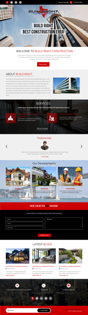 Diseño Web por rightway para Build Right Construction | Diseño: #12681624