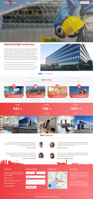 Diseño Web por cCopilot para Build Right Construction | Diseño: #12695011