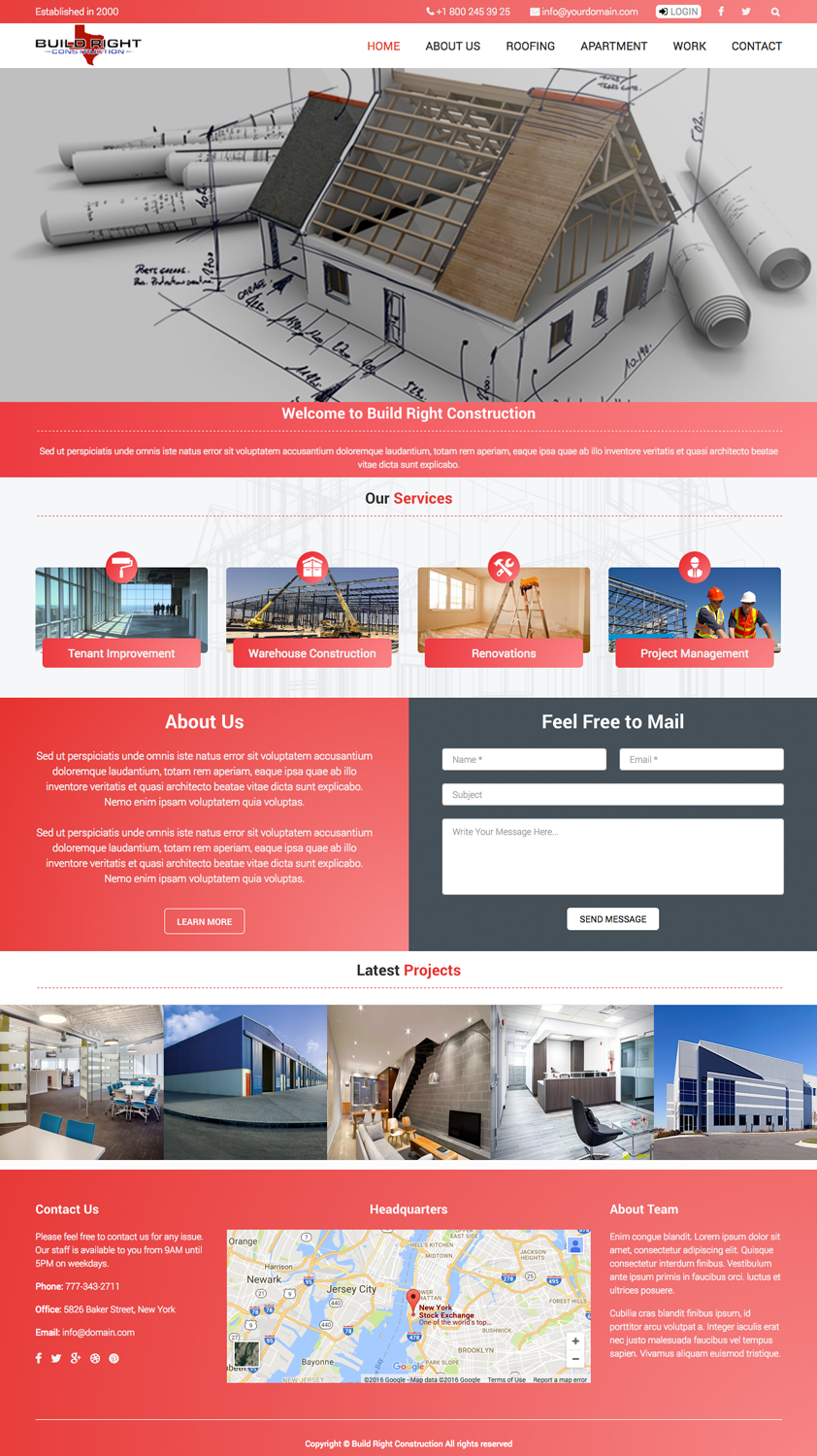 Web Design by cCopilot for Build Right Construction | Design #12695043