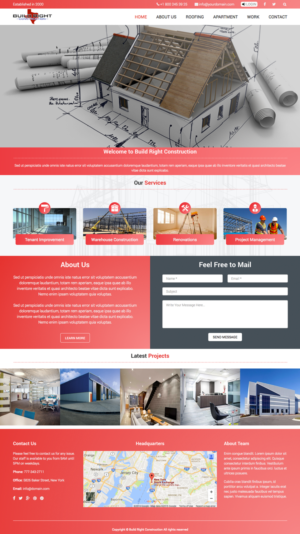 Diseño Web por cCopilot para Build Right Construction | Diseño: #12695043