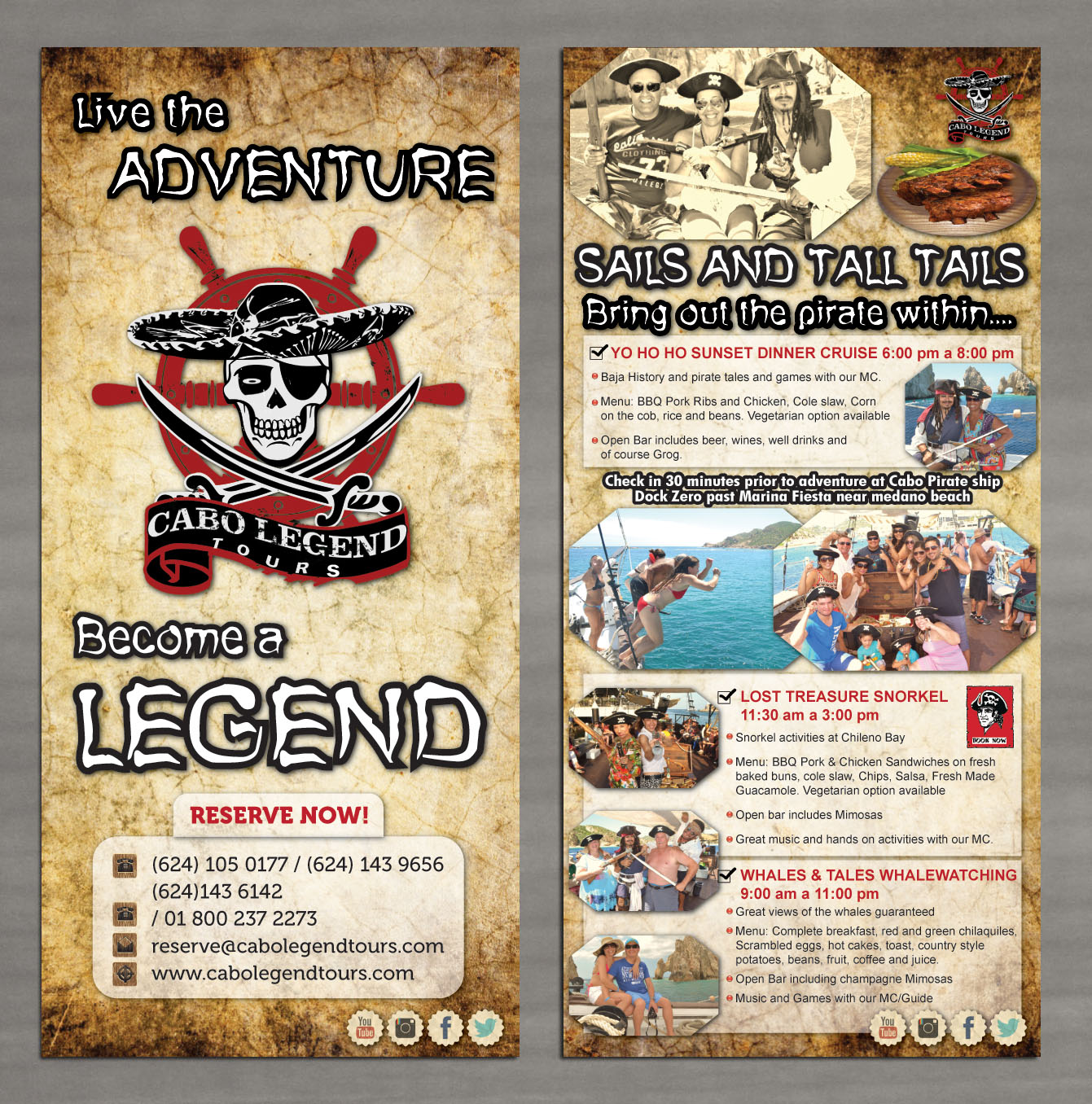 Diseño de Brochure por Sbss para Cabo escape tours | Diseño #2448071