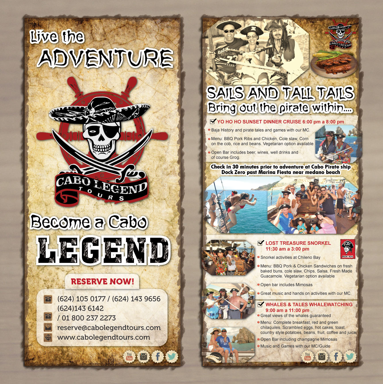 Brochure Design by Sbss for Cabo escape tours | Design #2454751