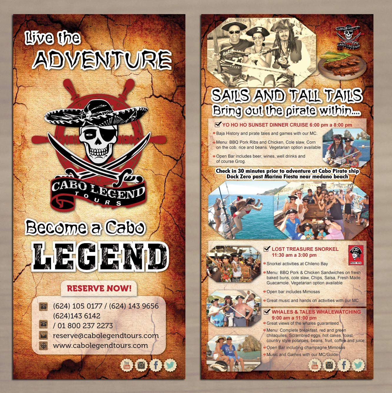Brochure Design by Sbss for Cabo escape tours | Design #2454754