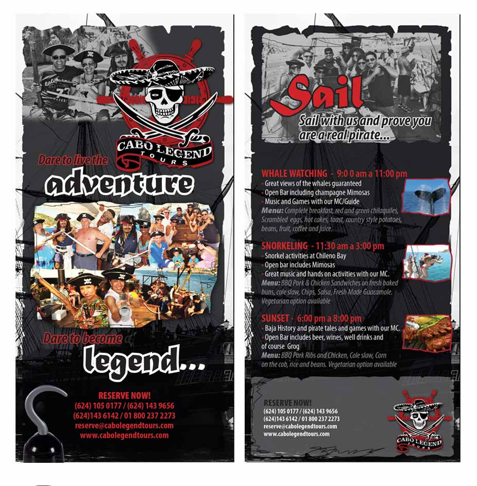 Broschüren-Design von san011 für Cabo escape tours | Design #2431438