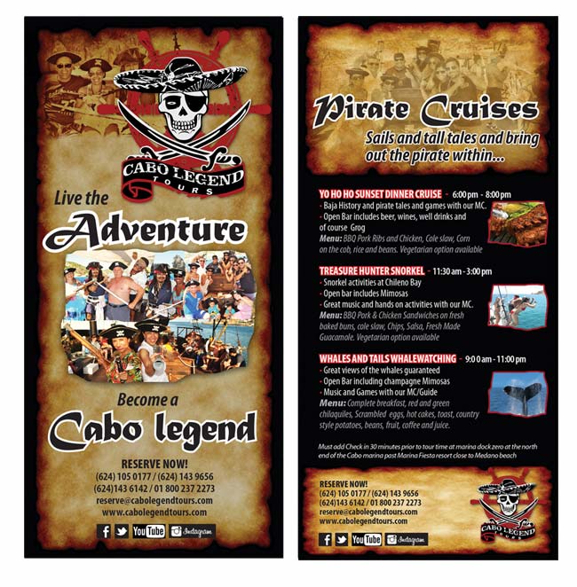 Brochure Design by san011 for Cabo escape tours | Design #2438183