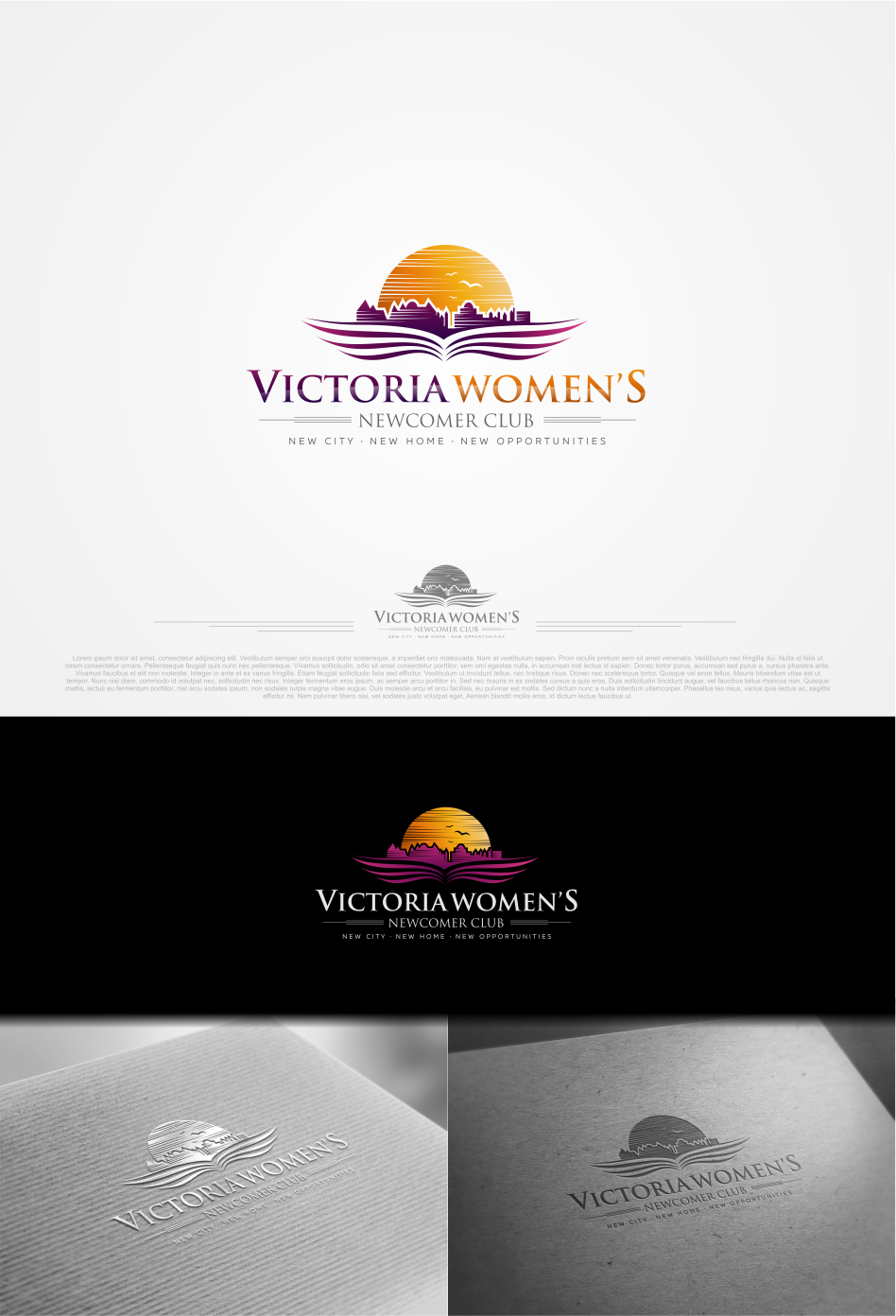 Logo Design by artswolf for Victoria Women's Newcomers Club | Design #12762099