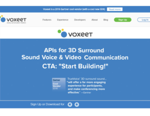 New top banner for www.voxeet.com | Banner Ad Design by artdot