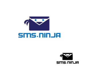 SMS.Ninja | Logo Design by renderman