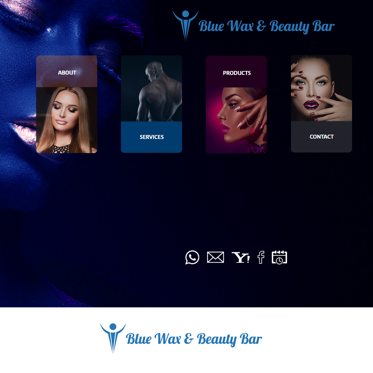 Logo-Design von poetaa92 für Blue Wax & Beauty Bar | Design #12676973