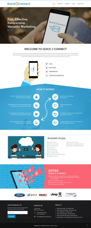 Wordpress Design by pb for J Franco Marketing  | Design: #12677371